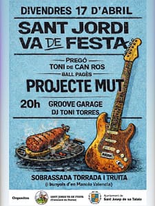 Cartel de Sant Jordi va de Festa 2026.