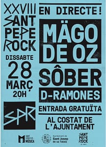 Cartel del XXVIII Sant Pepe Rock.