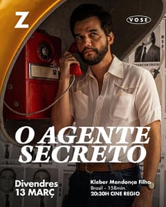 "O Agente Secreto", de Kleber Mendonça Filho, en Zinètic Cinema.