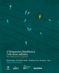 Cartel del concierto de solistas de la Orquestra Simfònica Ciutat d’Eivissa.